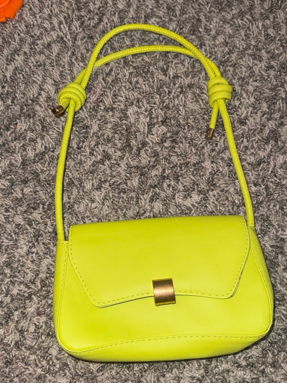 SHEIN Neon Yellow Rope Strap Crossbody Bag
